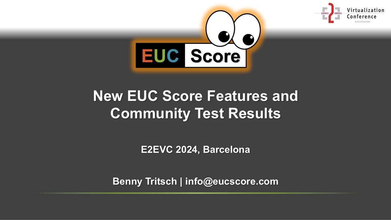 Tritsch - EUC Score - E2EVC 2024 Barcelona