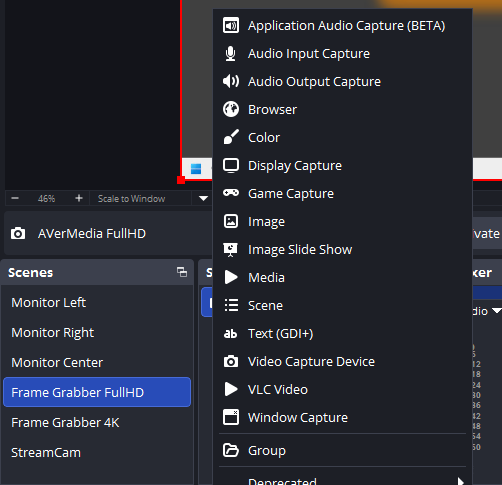 OBS Studio Source Assignment