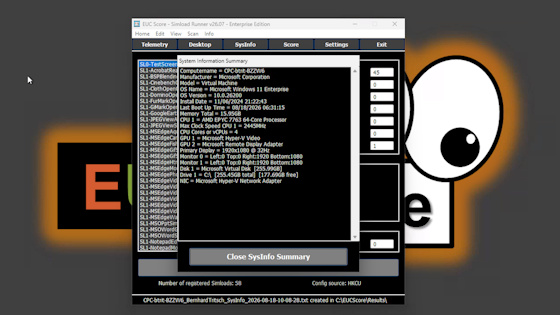SysInfo for EUC